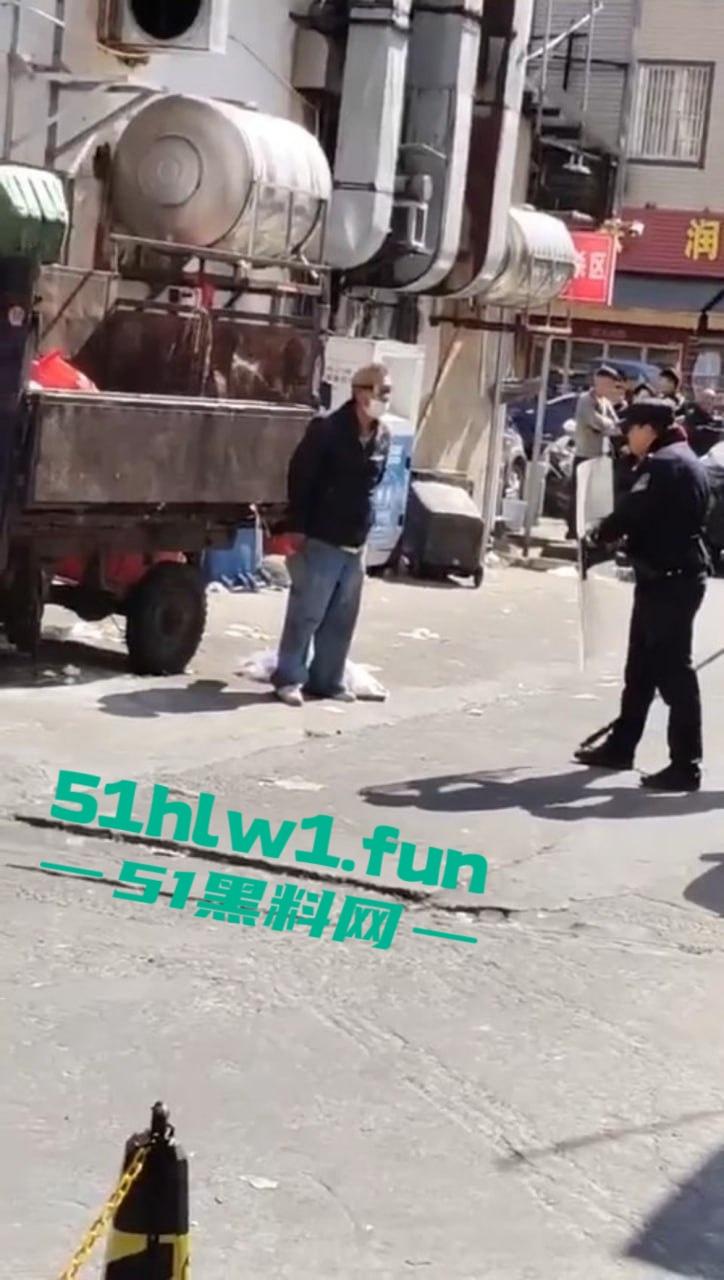 广东海丰县中年大爷手持菜刀怒怼警察,单挑三防爆盾,硬刚场面炸裂牛逼到飞起!-2